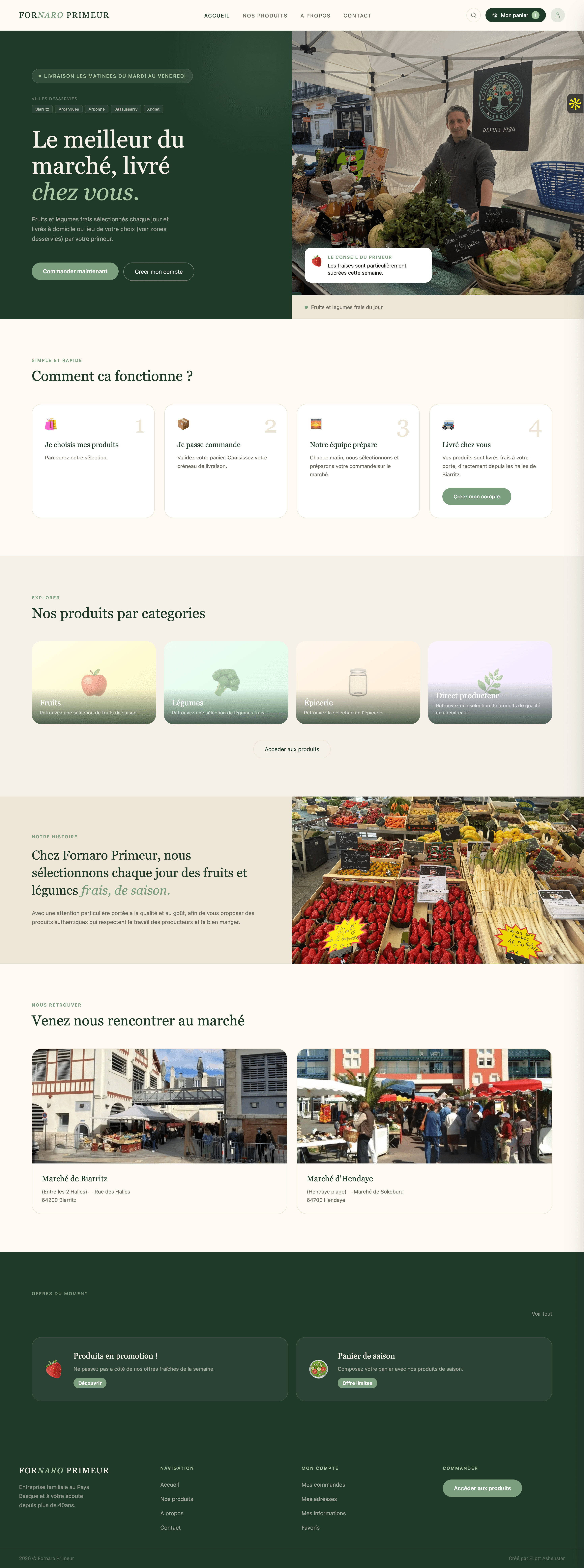 Site Formare Primeur — hero section